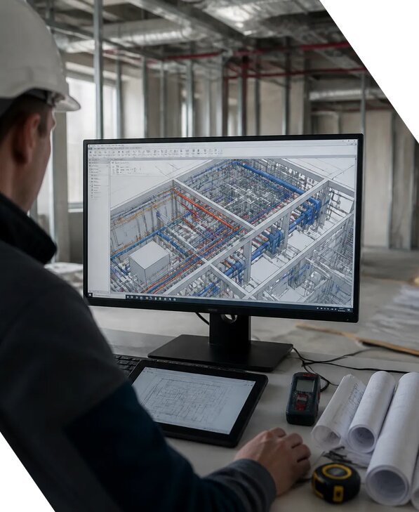 Создание BIM модели инженерных сетей для объектов в Тюмени